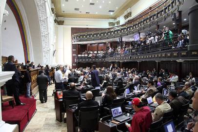 Sesión de la Asamblea Nacional. En la grafica los diputados en el parlemento. GF
